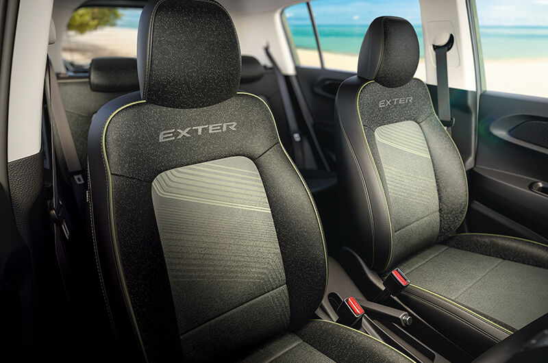SPORTY SEMI-LEATHERETTE UPHOLSTERY