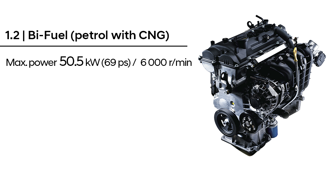 1.2L BI-FUEL (PETROL WITH CNG)