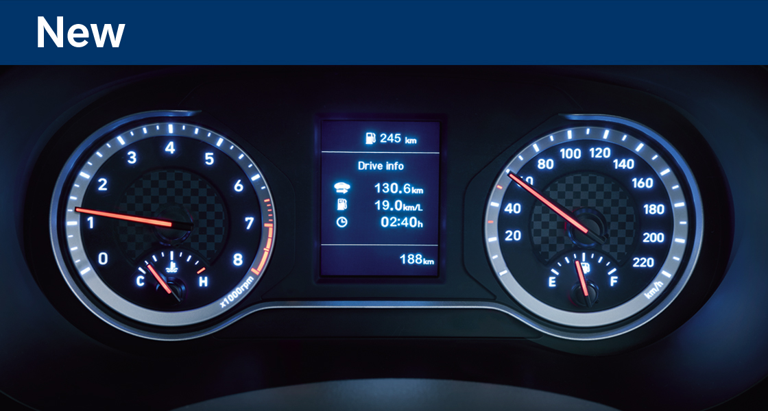 8.89CM SPEEDOMETER WITH MULTI INFORMATION SCREEN