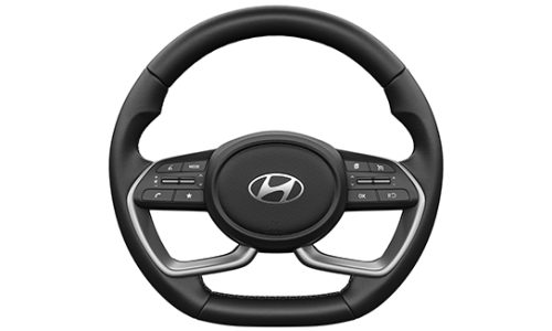 LEATHER WRAPPED D-CUT STEERING